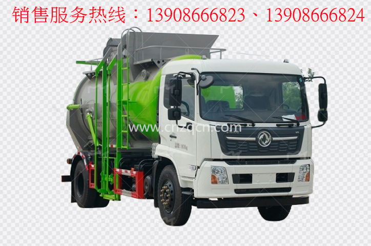 東風天錦餐廚垃圾車(圓罐)